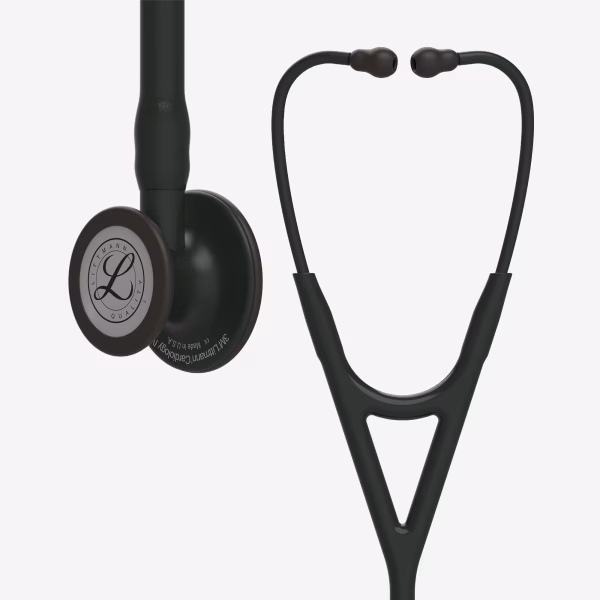 Cardiology-IV_Black-Finish-Chestpiece_Black-Tube_Black-Stem_Black-Headset_01 Littmann® Cardiology IV™- Black-Finish Chestpiece, Black Tube, Stem and Headset