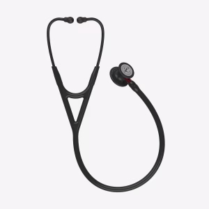 Cardiology-IV_Black-Finish-Chestpiece_Black-Tube_Red-Stem_Black-Headset_02 Littmann® Cardiology IV™- Black-Finish Chestpiece, Black Tube, Red Stem and Black Headset