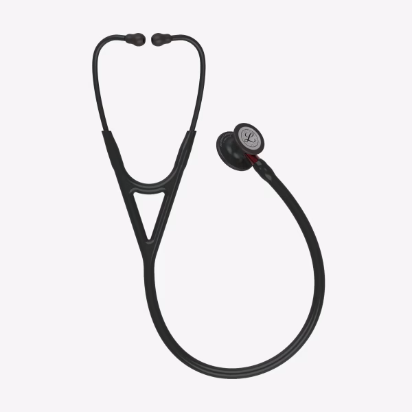 Cardiology-IV_Black-Finish-Chestpiece_Black-Tube_Red-Stem_Black-Headset_02 Littmann® Cardiology IV™- Black-Finish Chestpiece, Black Tube, Red Stem and Black Headset
