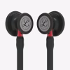 Cardiology-IV_Black-Finish-Chestpiece_Black-Tube_Red-Stem_Black-Headset_06 Littmann® Cardiology IV™- Black-Finish Chestpiece, Black Tube, Red Stem and Black Headset