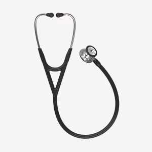 Cardiology-IV_Black-Tube_Stainless_02 Littmann® Cardiology IV™ - Black Tube, Standard-Finish Chestpiece, Stainless Stem and Headset