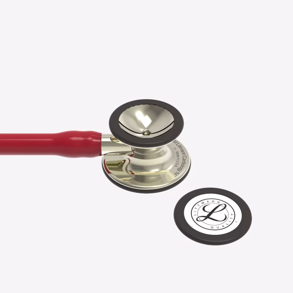 Cardiology-IV_Burgundy-Tube_05 Littmann® Cardiology IV™ - Burgundy Tube, Mirror-Finish Chestpiece and Stem, Stainless Headset