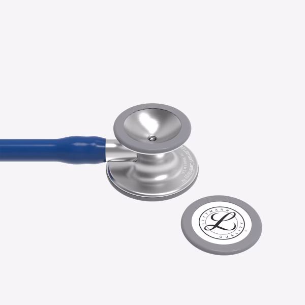 Cardiology-IV_Navy-Blue-Tube_05 Littmann® Cardiology IV™ - Navy Blue Tube, Standard-Finish Chestpiece, Stainless Stem and Headset