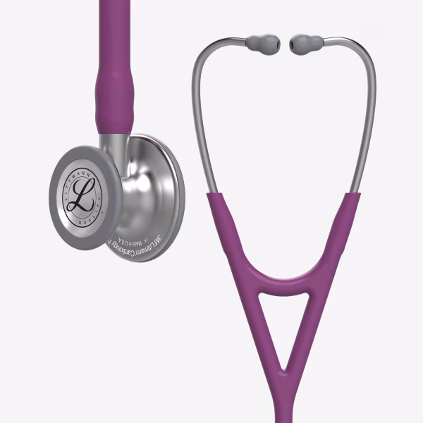 Cardiology-IV_Plum-Tube_01 Littmann® Cardiology IV™ - Plum Tube, Standard-Finish Chestpiece, Stainless Stem and Headset