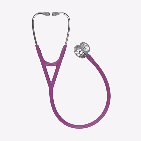 Cardiology-IV_Plum-Tube_02 Littmann® Cardiology IV™ - Plum Tube, Standard-Finish Chestpiece, Stainless Stem and Headset