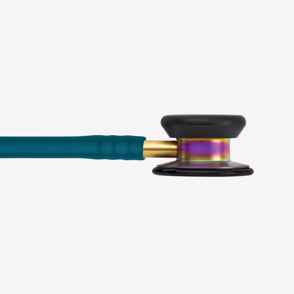 Classic-II-Paediatric_Caribbean-Blue-Tube_Rainbow-finish-Chestpiece_02 Littmann® Classic II Paediatric - Caribbean Blue Tube, Rainbow-finish Chestpiece