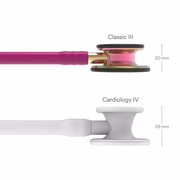 Classic-III_-Raspberry-Tube_Rainbow-Finish_03 Littmann® Classic III™- Raspberry Tube, Rainbow-Finish