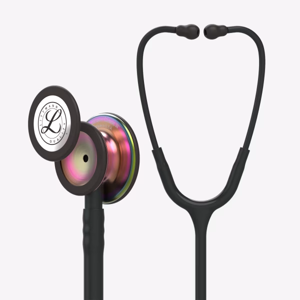 Classic-III_Black-Tube_Rainbow-Finish-Chestpiece_Black-stemheadset_01 Littmann® Classic III™- Black Tube, Rainbow-Finish Chestpiece, Black stem and headset