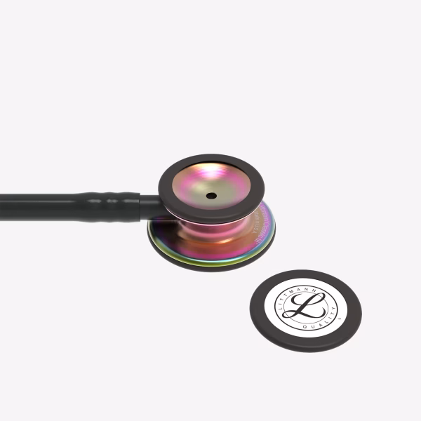 Classic-III_Black-Tube_Rainbow-Finish-Chestpiece_Black-stemheadset_05 Littmann® Classic III™- Black Tube, Rainbow-Finish Chestpiece, Black stem and headset