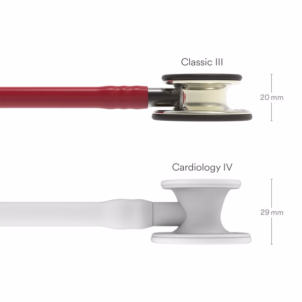 Classic-III_Burgundy-Tube_Champagne-Finish-Chestpiece_Smoke-stemheadset_03 Littmann® Classic III™ - Burgundy Tube, Champagne-Finish Chestpiece, Smoke Stem and Headset