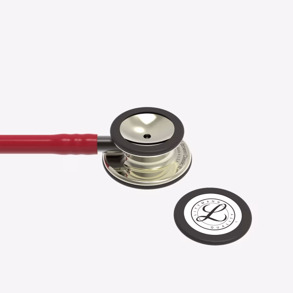 Classic-III_Burgundy-Tube_Champagne-Finish-Chestpiece_Smoke-stemheadset_05 Littmann® Classic III™ - Burgundy Tube, Champagne-Finish Chestpiece, Smoke Stem and Headset