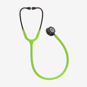 Classic-III_Lime-Green-Tube_Smoke-Chestpiece_Blue-Stem_Smoke-Headset_02 Littmann® Classic III™- Lime Green Tube, Smoke Chestpiece, Blue Stem and Smoke Headset