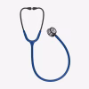Classic-III_Navy-Blue-Tube_Mirror-Chestpiece_Smoke-StemHeadset_02 Littmann® Classic III™- Navy Blue Tube, Mirror - Finish Chestpiece, Smoke Stem and Headset