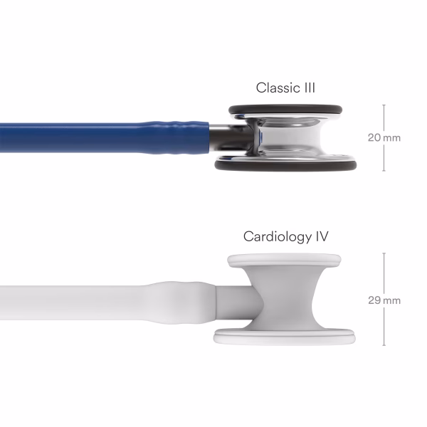 Classic-III_Navy-Blue-Tube_Mirror-Chestpiece_Smoke-StemHeadset_03 Littmann® Classic III™- Navy Blue Tube, Mirror - Finish Chestpiece, Smoke Stem and Headset