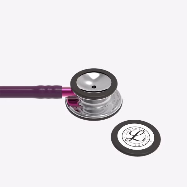 Classic-III_Plum-Tube_Mirror-Chestpiece_Pink-Stem_Smoke-Headset_05 Littmann® Classic III™- Plum Tube, Mirror Chestpiece, Pink Stem & Smoke Headset