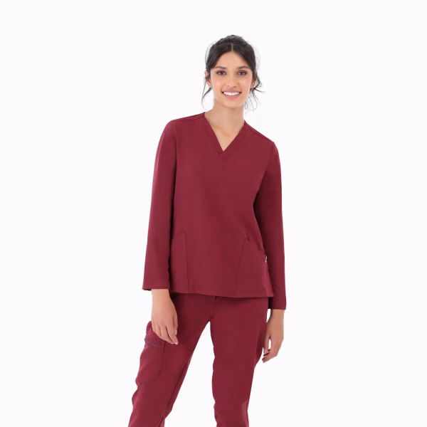 Farrah_Modest_Maroon_02 Farrah™ Modest Straight Scrub