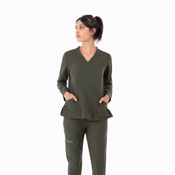 Farrah_Modest_Olive-Green_01 Farrah™ Modest Straight Scrub
