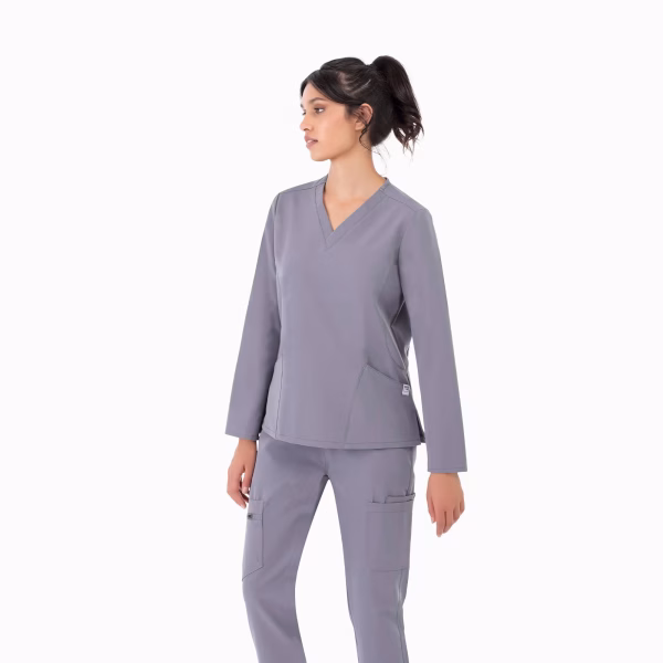 Farrah_Modest_Slate_02 Farrah™ Modest Straight Scrub
