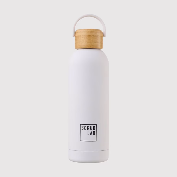 Scrub-Lab_White_Water-Bottle ScrubLab Water Bottle - 500ml