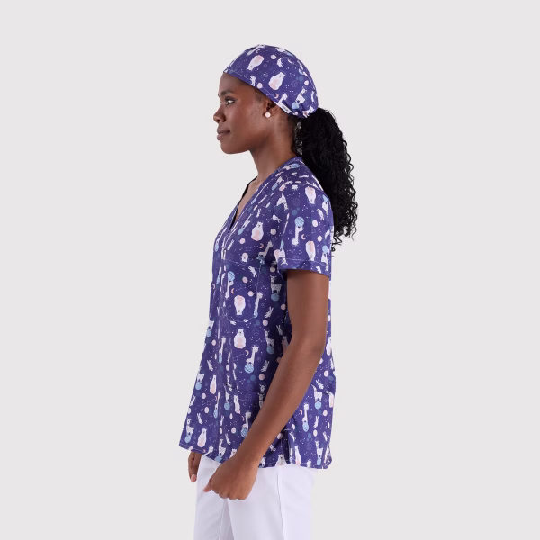 Astro-Animals-ScrubLab_Women_Caps_02 Astro Animals Cap - Female