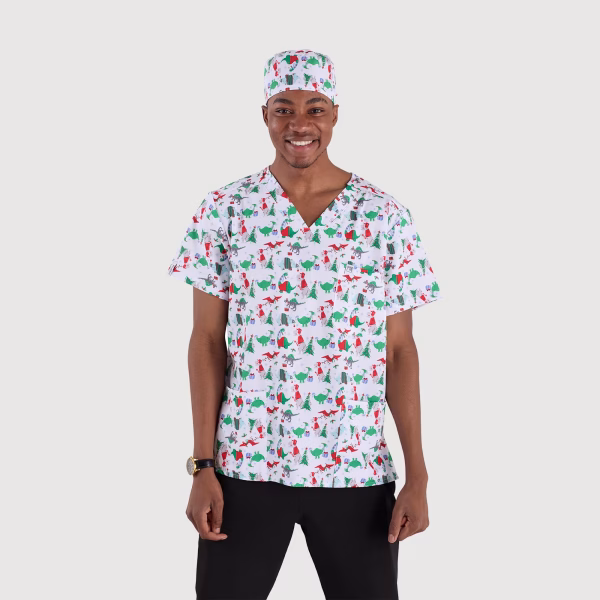 Jingle-Dino-ScrubLab_Men_Caps_01 Jingle Dino Cap - Male