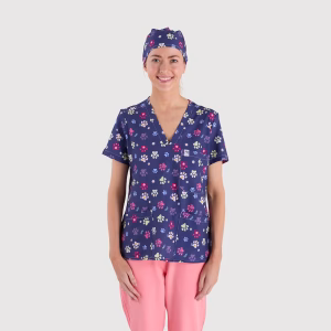 Paw-Print-ScrubLab_Women_Caps_01 Paw Print Cap - Female