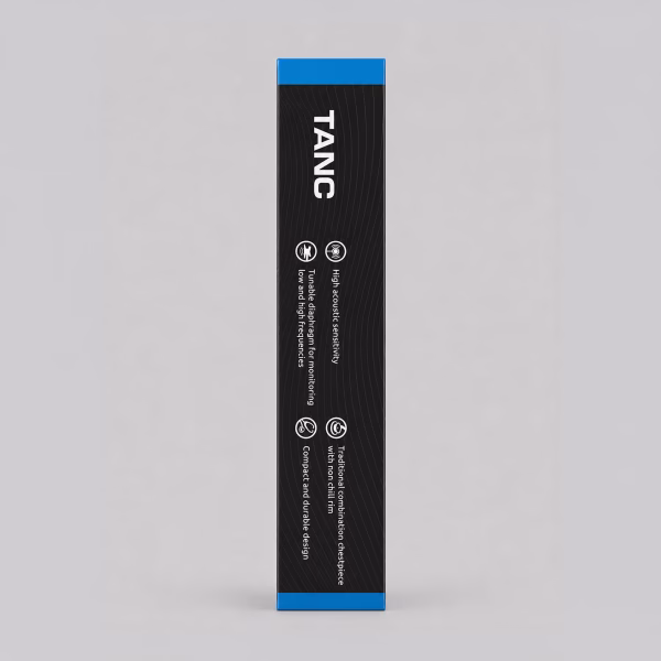 TANC-Stethoscope-Box-Side TANC Classic Stainless Steel Stethoscope - Black